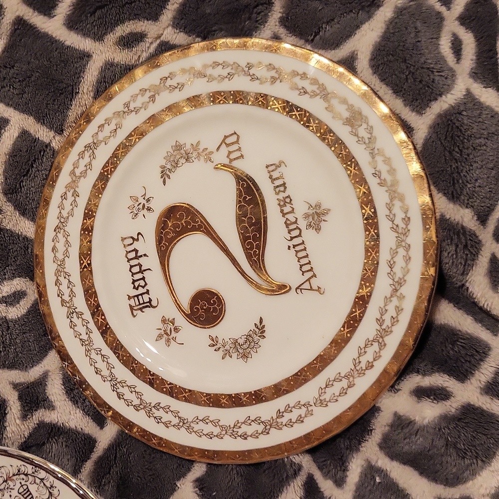 Norcrest Fine China 2nd Anniversary plate